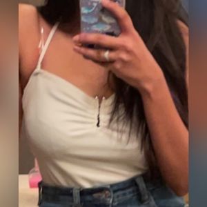 White Halter Bodycon Bodysuit